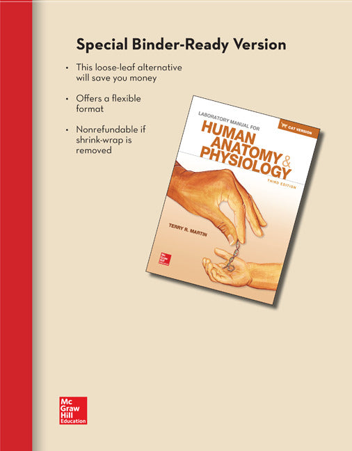 Loose Leaf Version Of Laboratory Manual For Human A&P Cat Version 3e