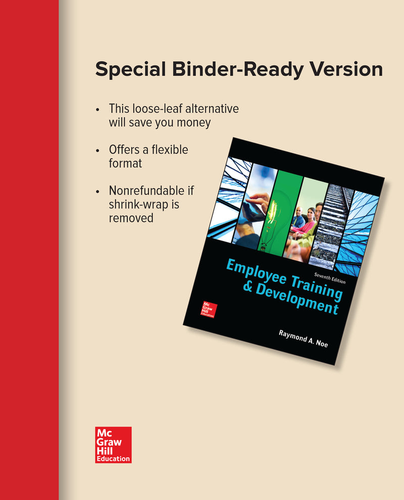 Loose Leaf For Employee Training & Development 7e