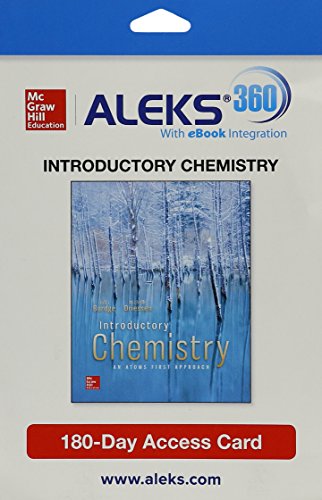 Aleks 360 Access Card 1 Semester For Introductory Chemistry