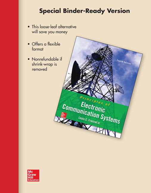 Loose Leaf For Principles Of Electronic Communication Systems 4e