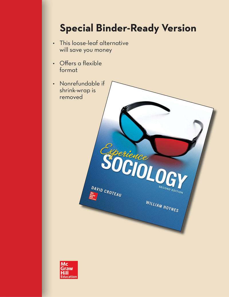 Experience Sociology Loose Leaf Edition With Connect Access Card 2e