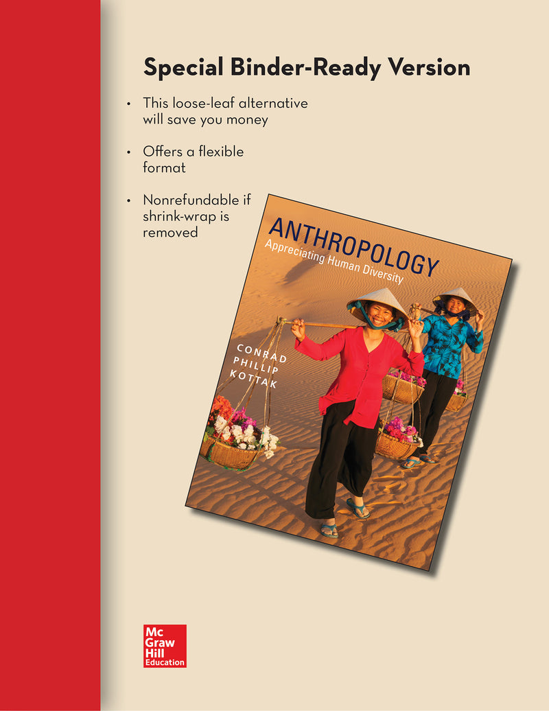 Anthropology Appreciating Human Diversity Loose Leaf Edition With Connect Access Card