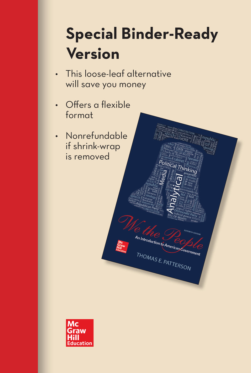 We The People Loose Leaf Edition With Connect Access Card & Government In Action Access Card