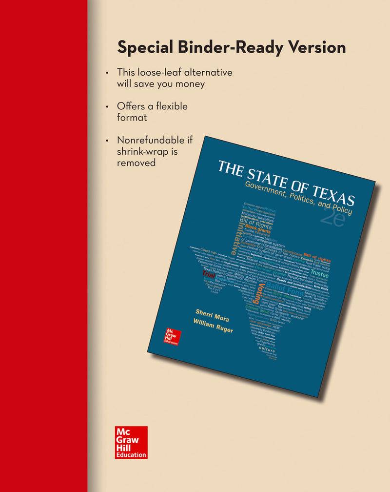 The State Of Texas Loose Leaf Edition With Connect Access Card & Government In Action Access Card 2e