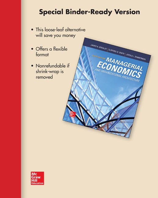 Loose Leaf Managerial Economics & Organizational Architecture 6e