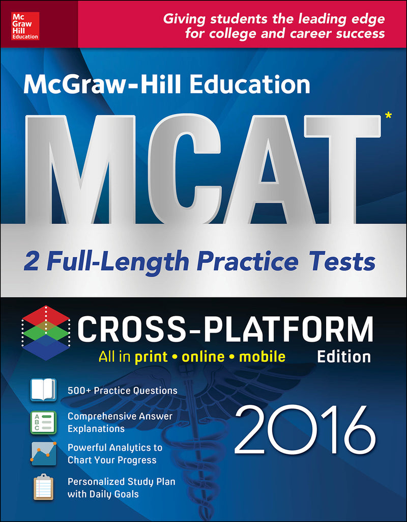Mcgraw Hill Education Mcat 2 Full Length Practice Tests 2016 Cross Platform Edition 2e
