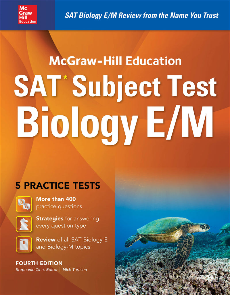 Mcgraw Hill Education Sat Subject Test Biology E M 4th Ed. 4e
