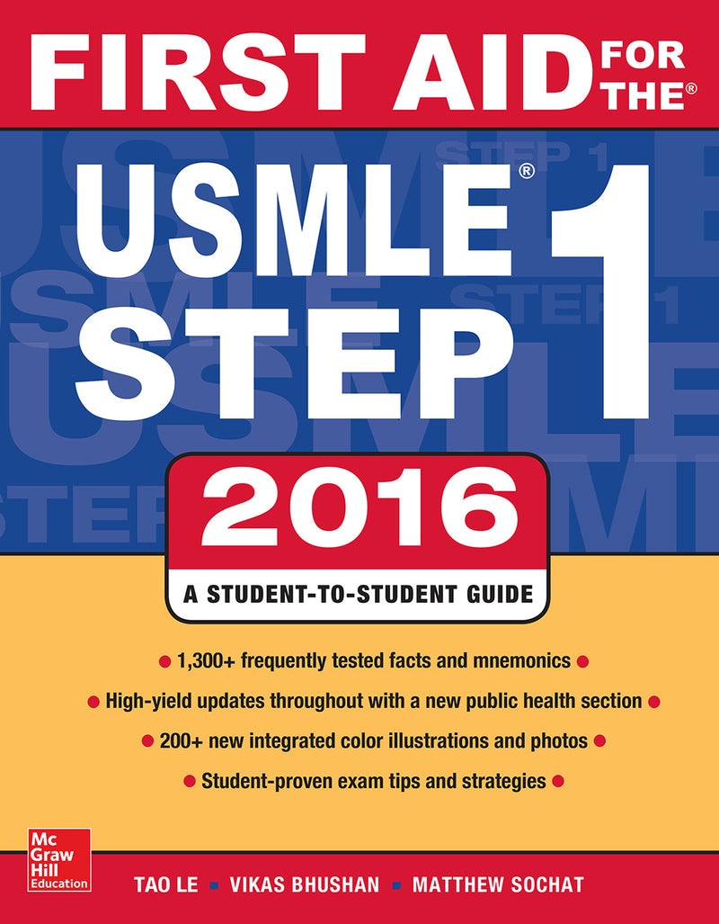 First Aid For Usmle Step 1 2016 26e