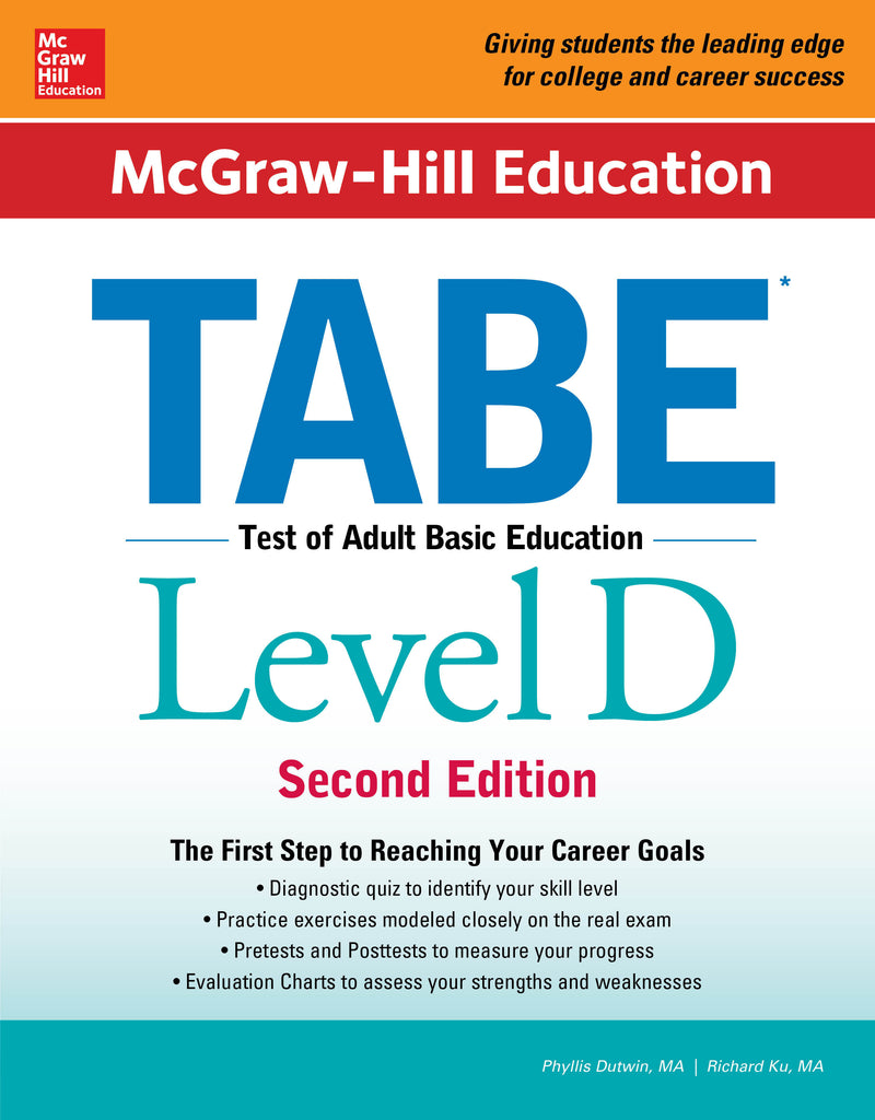 Mcgraw Hill Education Tabe Level D Second Edition 2e