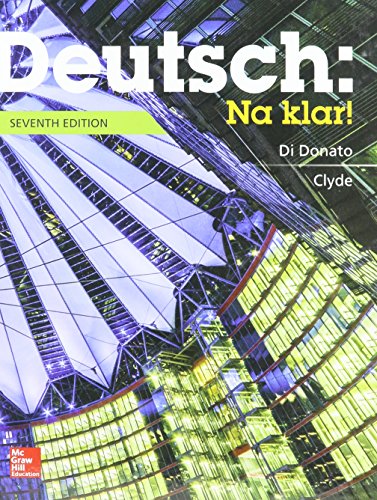 Deutsch Na Klar An Introductory German Course Student Edition With Workbook Lab Manual 7e
