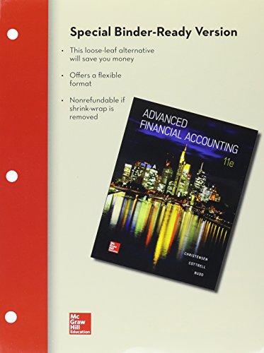 Loose Leaf Advanced Financial Accounting With Connect Access Card
