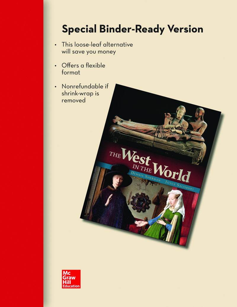 Loose Leaf Edition Of The West In The World Volume 2 With Connect Access Card 5e