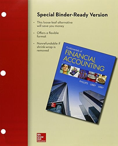 Loose Leaf For Fundamentals Of Financial Accounting With Connect Access Card 5e