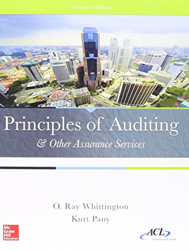 Principles Of Auditing & Other Assurance Services With Connect 20e