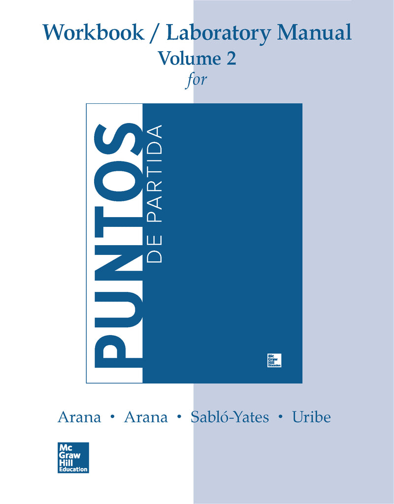 Workbook Lab Manual V2 For Puntos De Partida Invitation To Spanish