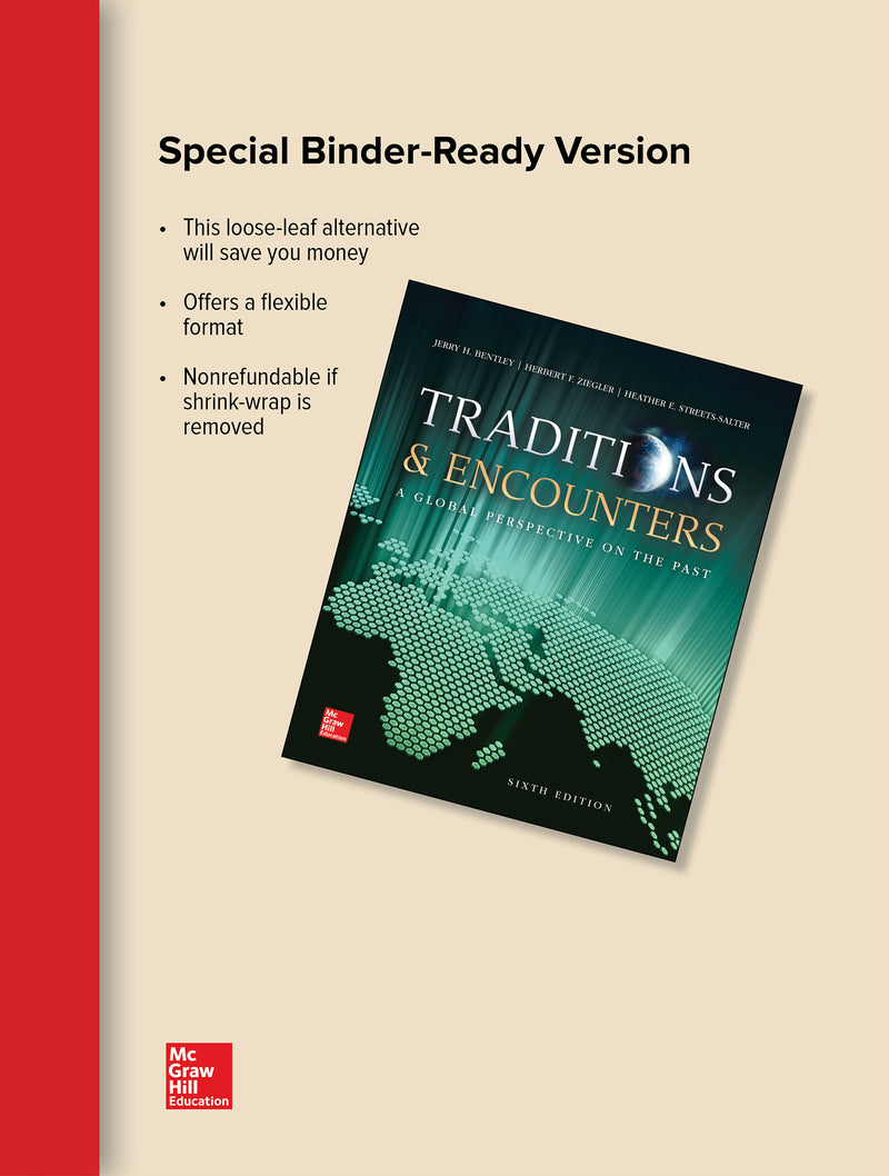 Loose Leaf Edition Traditions & Encounters Volume 1 With Connect 1 Term Access Card 6e