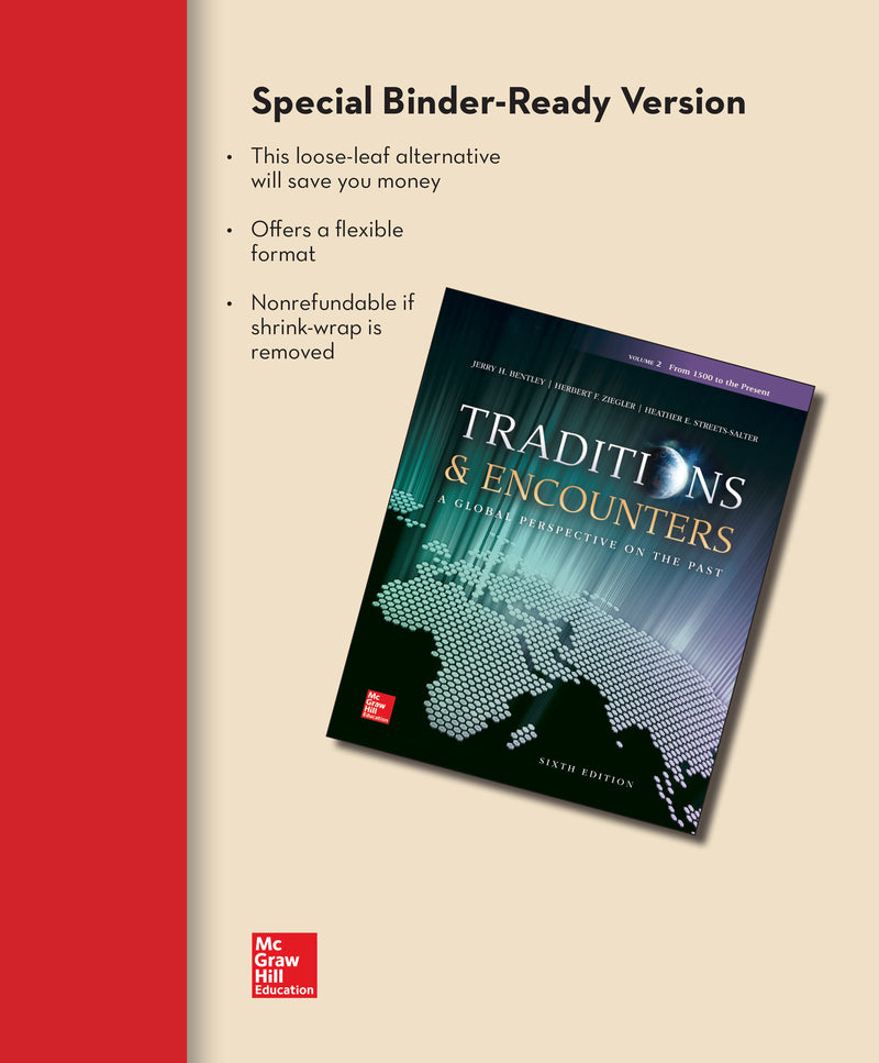 Loose Leaf For Traditions & Encounters Volume 2 With Connect 1 Term Access Card 6e