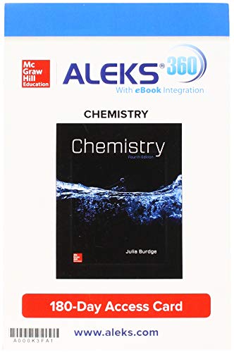 Aleks 360 1 Semester Access Card For Chemistry 4e