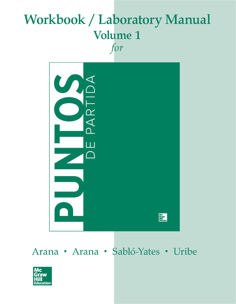 Workbook  Lab Manual Vi For Puntos De Partida An Invitation To Spanish