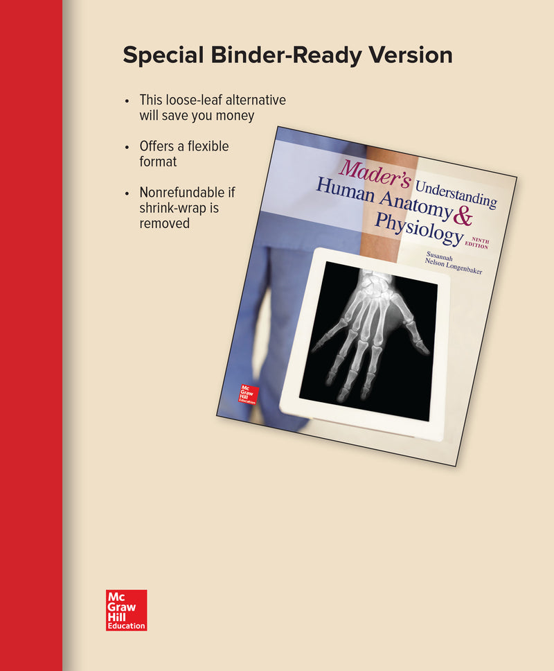 Loose Leaf Version For Maders Understanding Human Anatomy & Physiology 9e