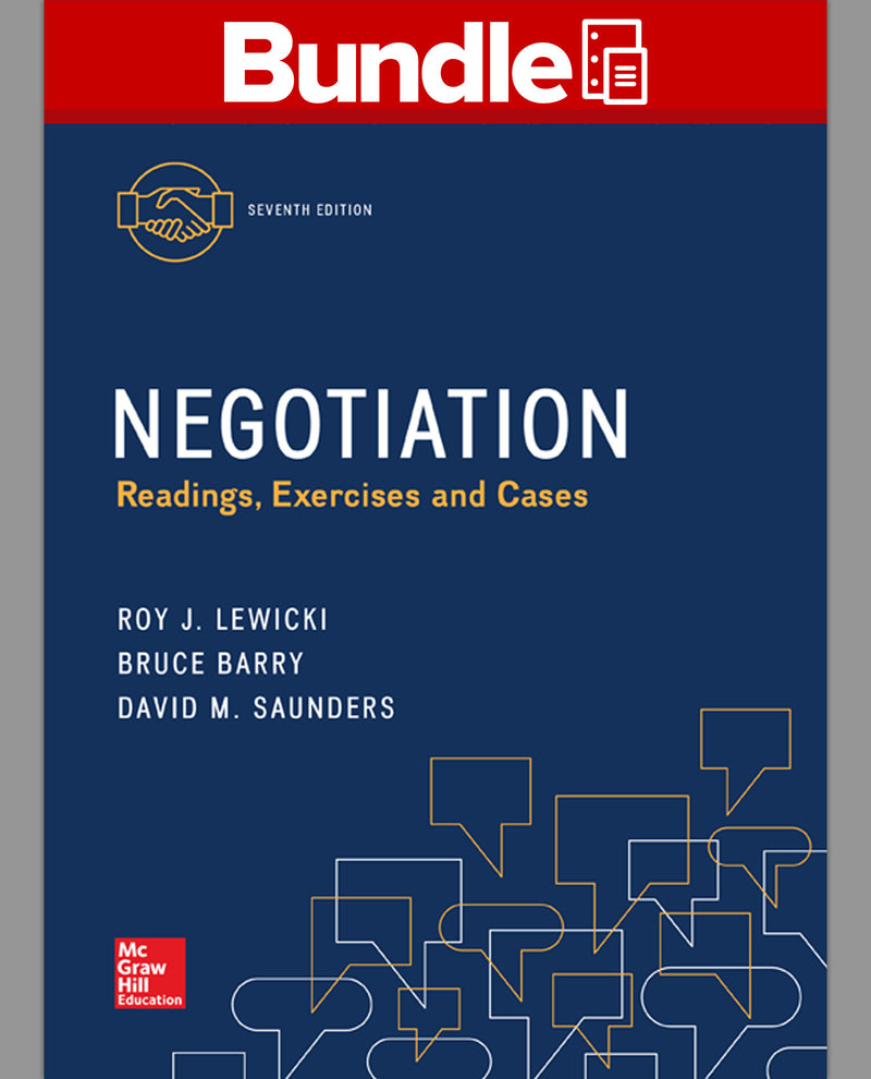 Gen Combo Negotiation Readings Exercises & Cases; Connect Access Card 7e