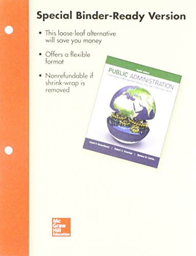 Looseleaf For Public Administration 8e