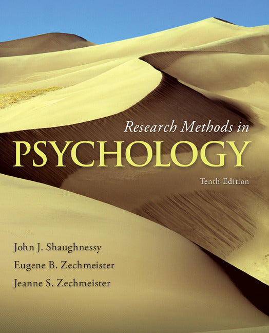 Loose Leaf For Research Methods In Psychology With Connect Access Card