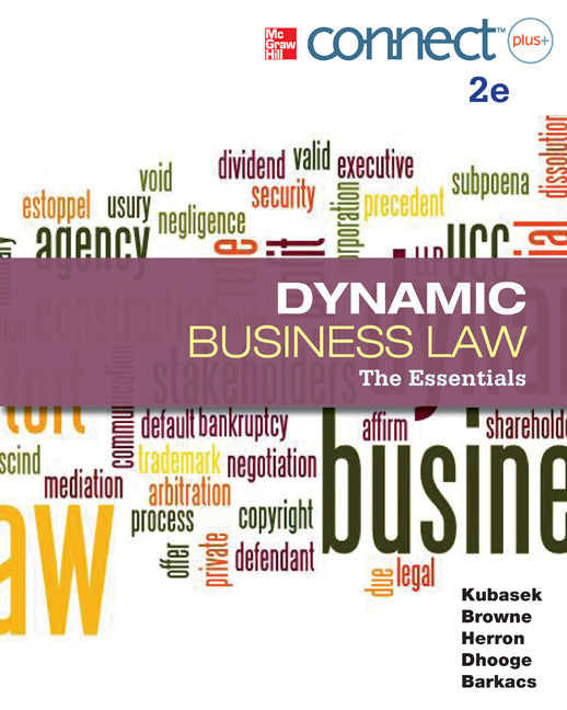Dynamic Business Law The Essentials With Connect 2e