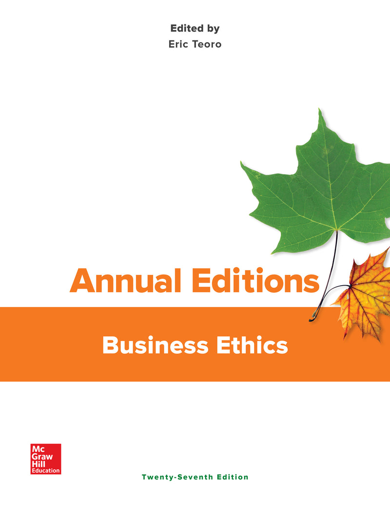Annual Editions Business Ethics 27 E 27e