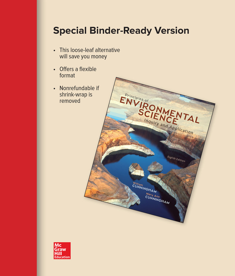 Loose Leaf For Principles Of Environmental Science 8e