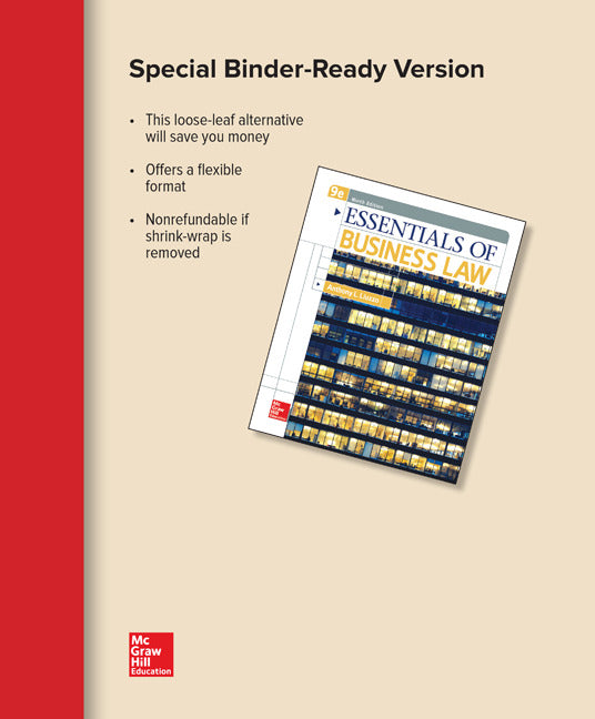 Loose Leaf For Essentials Of Business Law 9e