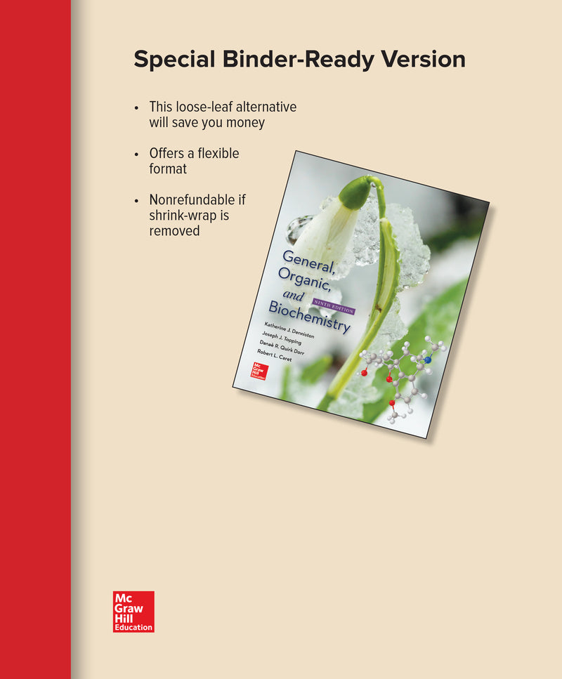 Loose Leaf For General Organic & Biochemistry 9e