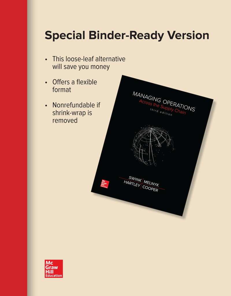 Loose Leaf For Managing Operations Across The Supply Chain 3e