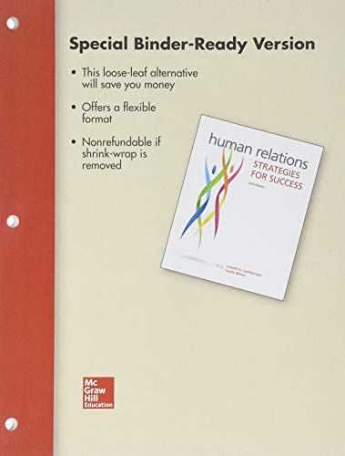 Looseleaf For Human Relations 5e