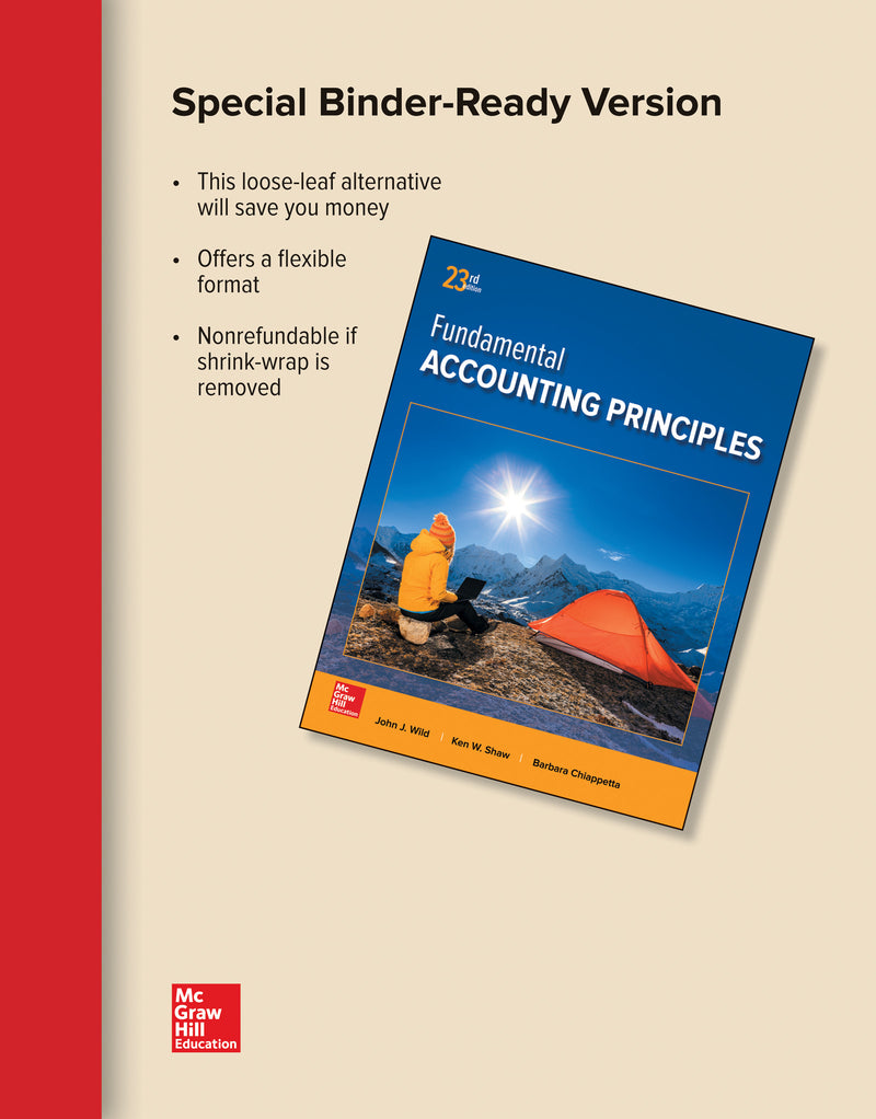Loose Leaf For Fundamental Accounting Principles 23e