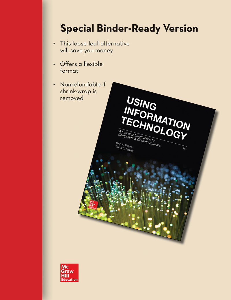 Loose Leaf For Using Information Technology With Connect Access Card