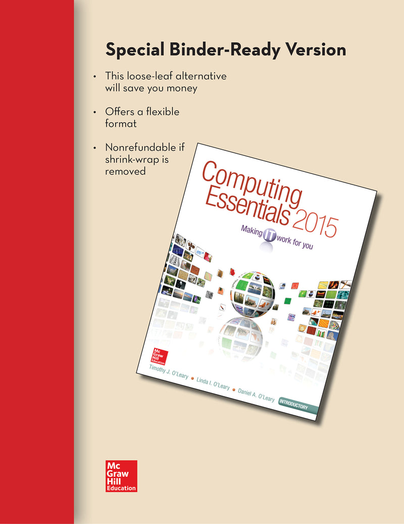Loose Leaf For Computing Essentials 2015 Introductory With Connect Access 25e