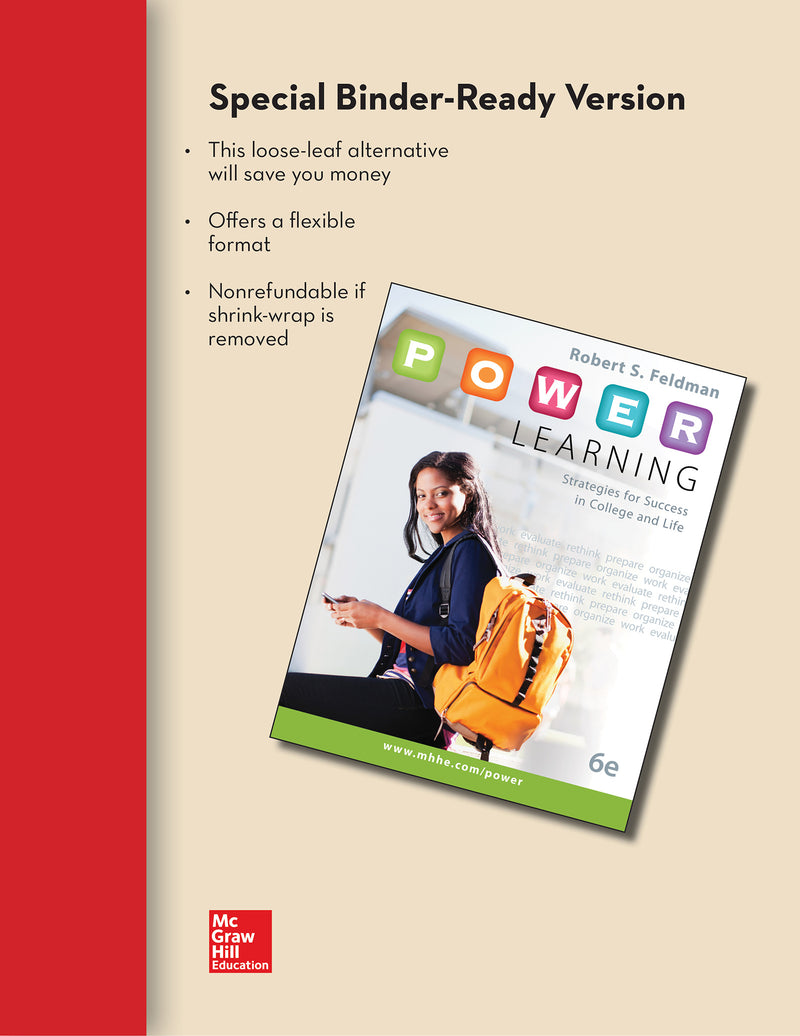 Loose Leaf For P.o.w.e.r Learning Strategies For Success With Connect Access Card 6e
