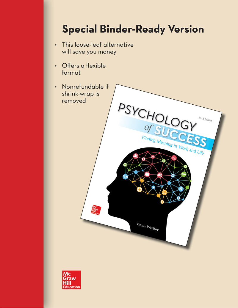 Loose Leaf For Psychology Of Success With Connect Access Card 6e