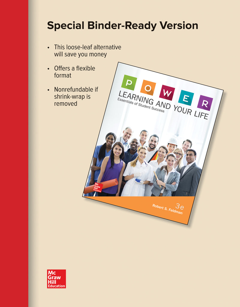 Loose Leaf For P.o.w.e.r Learning & Your Life Essentials Of Student Success 3e