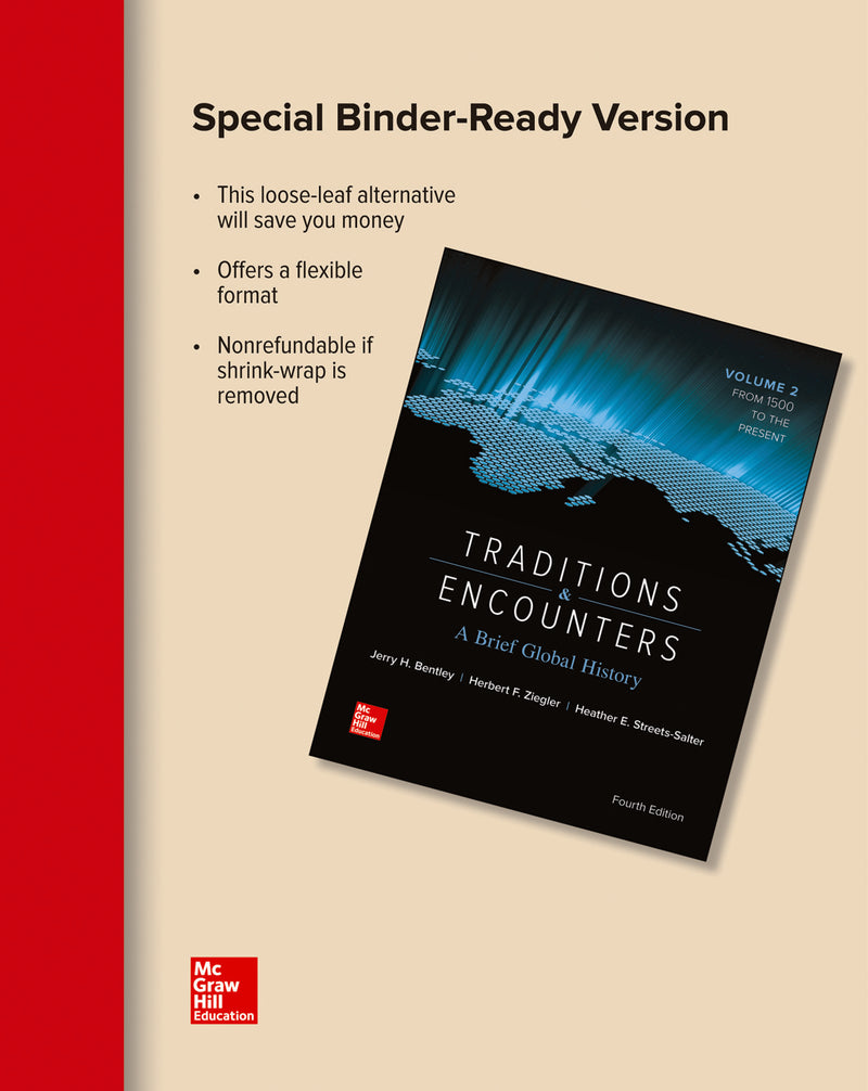 Looseleaf For Traditions & Encounters A Brief Global History Volume 2 4e
