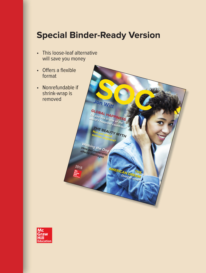 Soc2016 Loose Leaf Edition 4e
