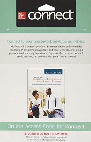 Connect 2 Semester Access Card For Mcgraw Hills Taxation Of Individuals & Business Entities 2017 Edition 8e  8e