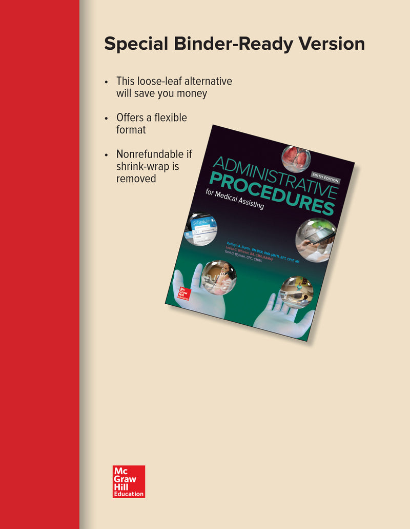 Loose Leaf For Medical Assisting Administrative Skills 6e