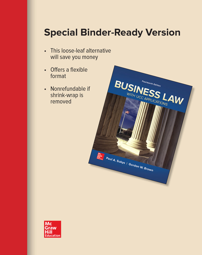 Loose Leaf For Business Law With Ucc Applications