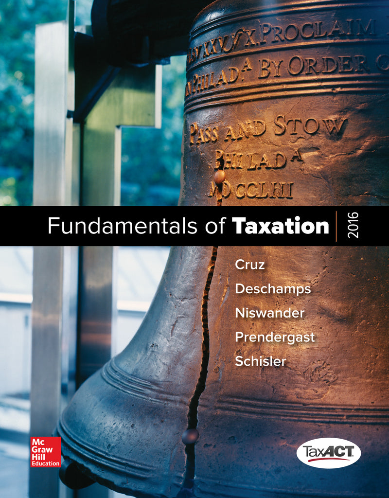 Mp Fundamentals Of Taxation 2016 Edition With Taxact Cd Rom 9e