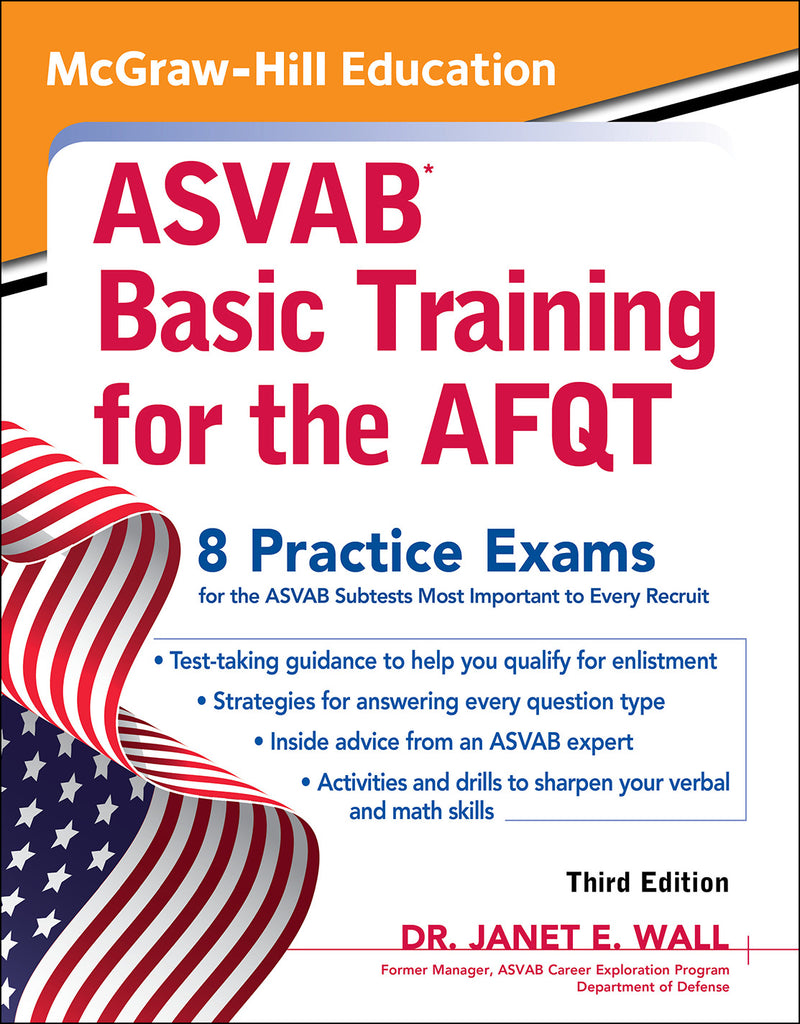 Mcgraw Hill Education Asvab Basic Training For The Afqt Third Edition 3e