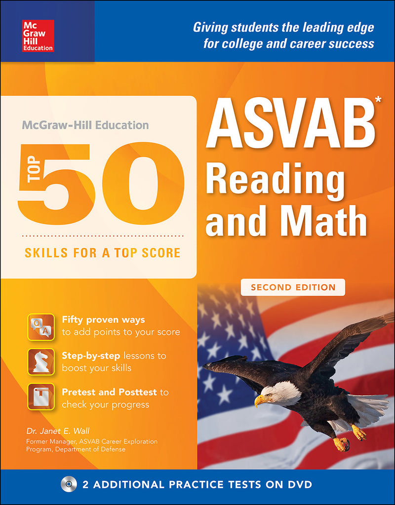 Mcgraw Hill Education Top 50 Skills For A Top Score Asvab Reading & Math Second Edition 2e