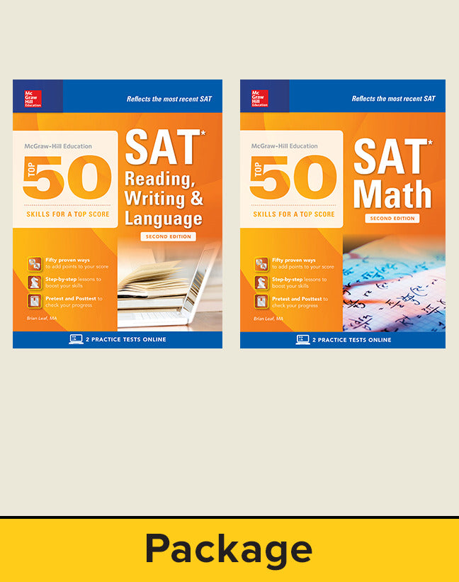 Mcgraw Hill Education Top 50 Sat Skills Savings Bundle Second Edition