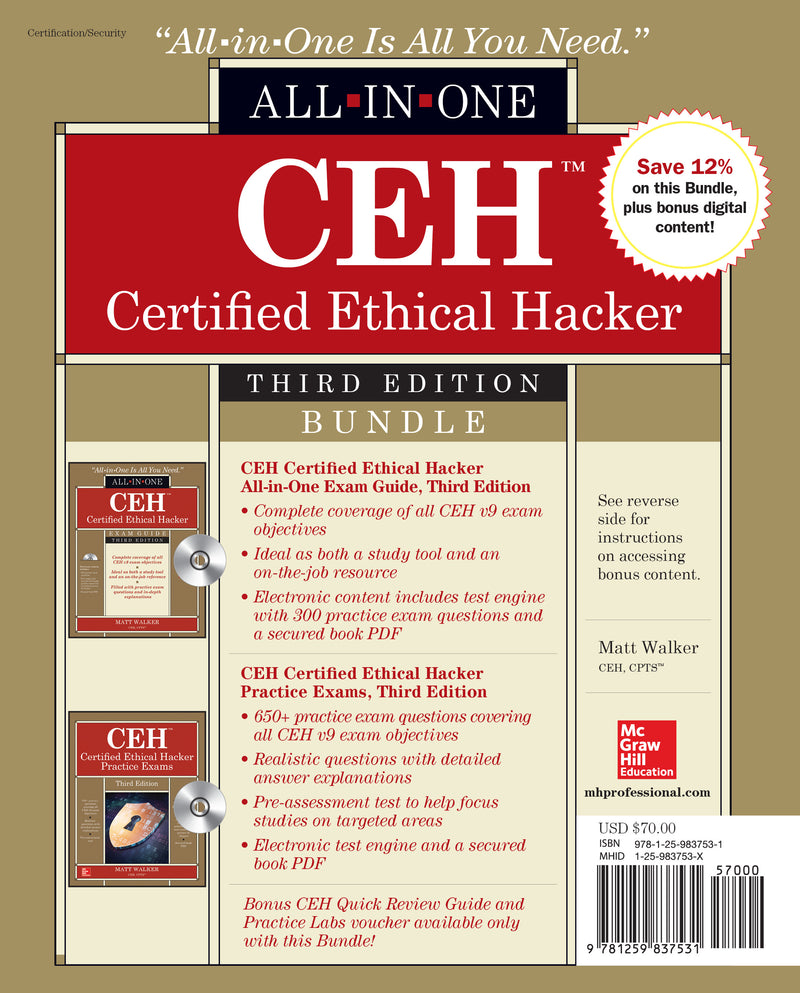 Ceh Certified Ethical Hacker Bundle Third Edition 3e